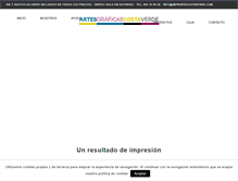 Tablet Screenshot of imprentacostaverde.com